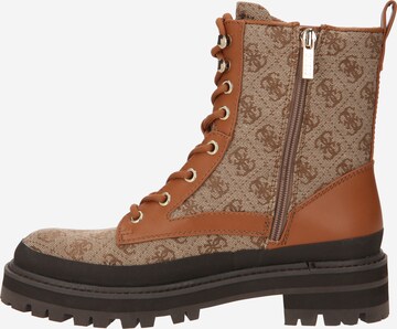 Bottines à lacets 'BADA' GUESS en beige