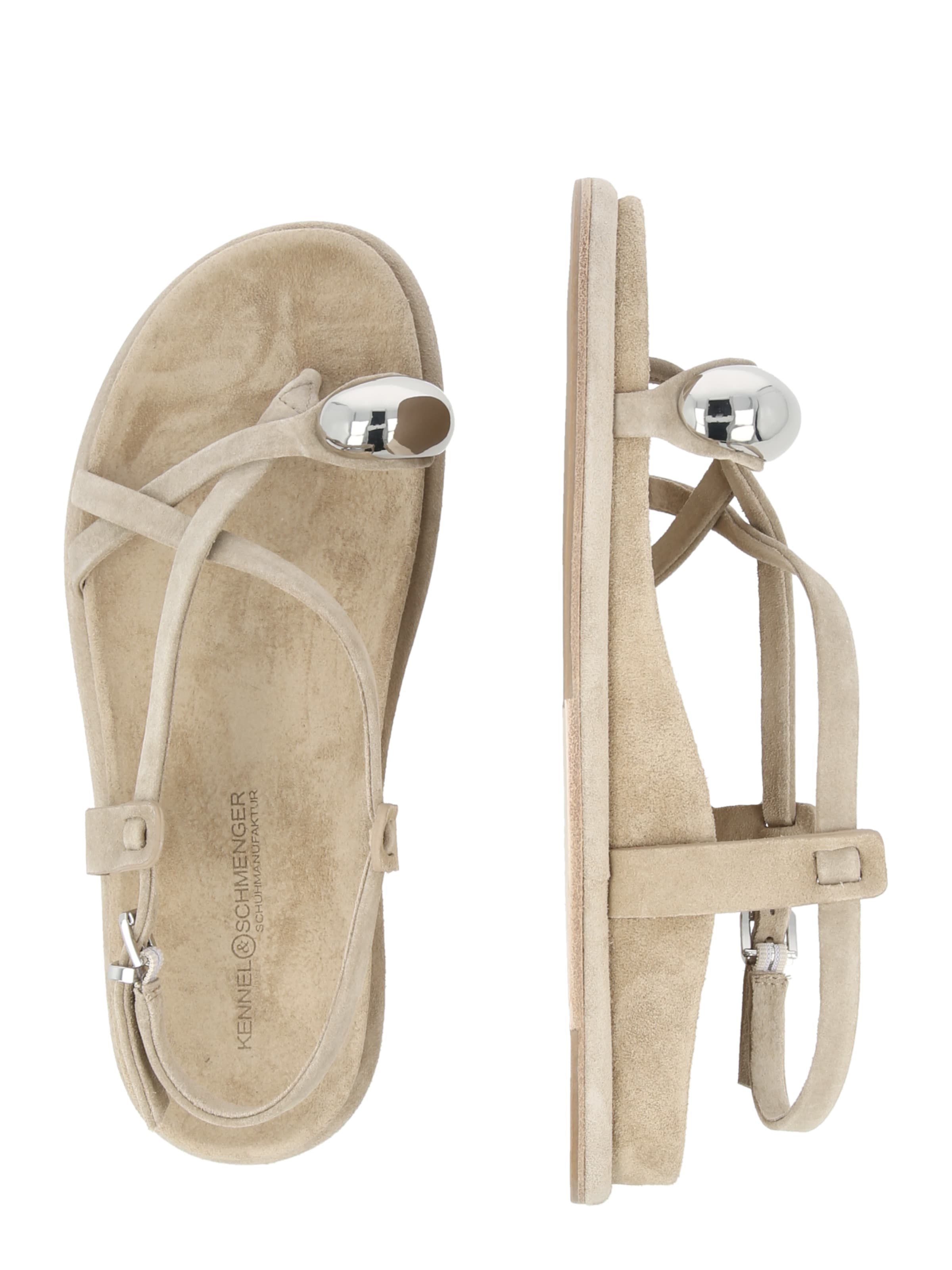 Sandale cu baretă 'AILY' de la Kennel & Schmenger pe maro