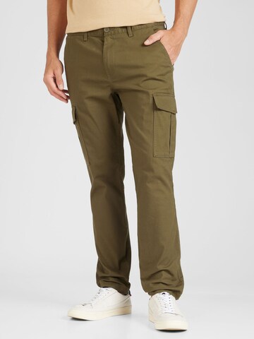 Tommy Jeans - regular Pantalón cargo 'AUSTIN' en verde: frente