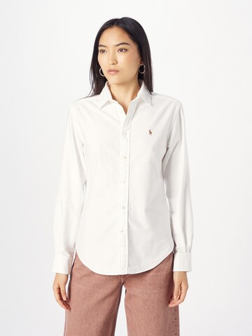 Polo Ralph Lauren Blouse in Wit: voorkant