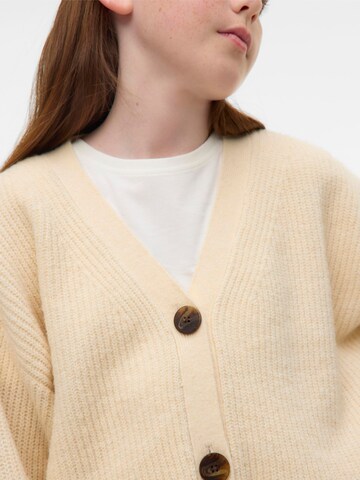 Vero Moda Girl Gebreid vest 'ARIES' in Beige