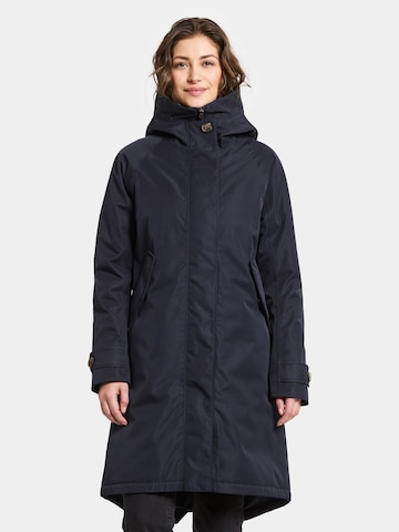 Didriksons Between-Seasons Parka 'Luna' in Blue: front