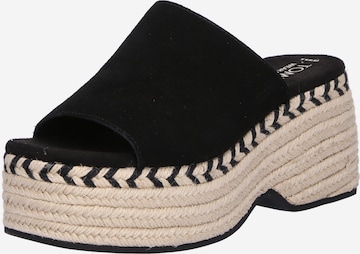 TOMS Mules in Black: front