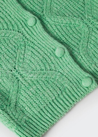 Geacă tricotată 'bolivia' de la MANGO pe verde