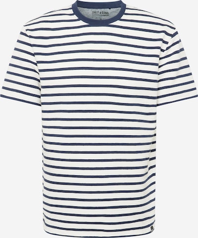 Only & Sons Shirt 'KIAN' in de kleur Marine / Wit, Productweergave