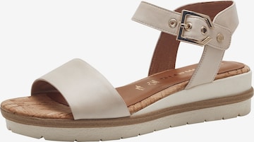 TAMARIS Sandals in Beige: front