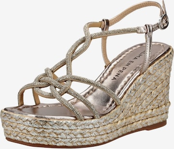 Sandales Alma En Pena en bronze : devant