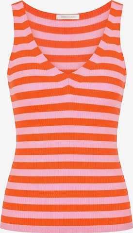 SASSYCLASSY Knitted top in Orange: front