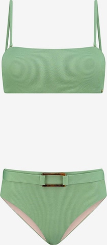 Shiwi Bandeau Bikini 'Lola' in Green: front