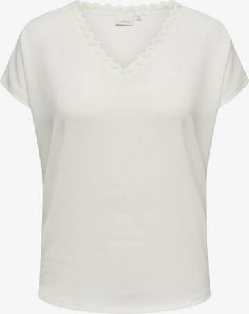 T-shirt ONLY Carmakoma en blanc : devant