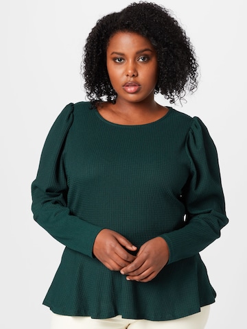 Dorothy Perkins Curve Shirt in Green: front