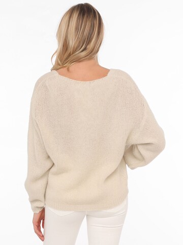 Cardigan Zwillingsherz en beige