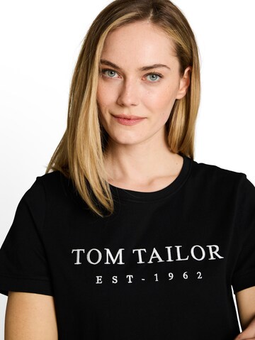 TOM TAILOR Majica | črna barva