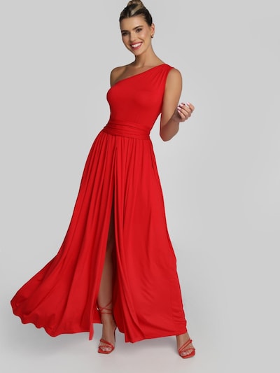 Madnezz House Abendkleid 'Erin Wild' in weinrot, Produktansicht