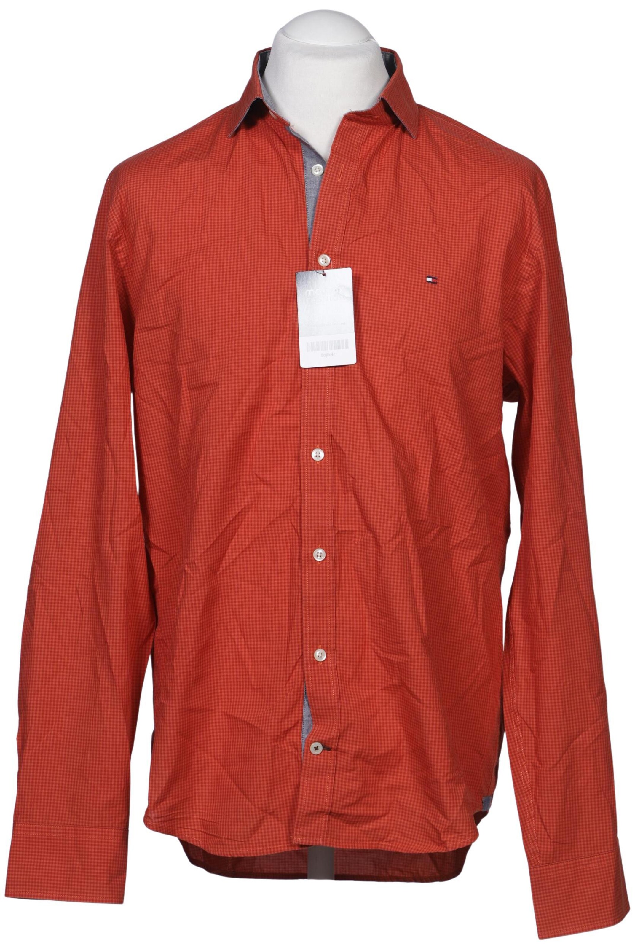 TOMMY HILFIGER Button Up Shirt in L in Orange: front