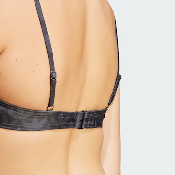 ADIDAS ORIGINALS Balconette Bikinitop 'Monogram' in Schwarz