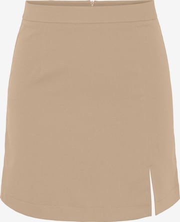 PIECES Nederdel 'THELMA' i beige: forside