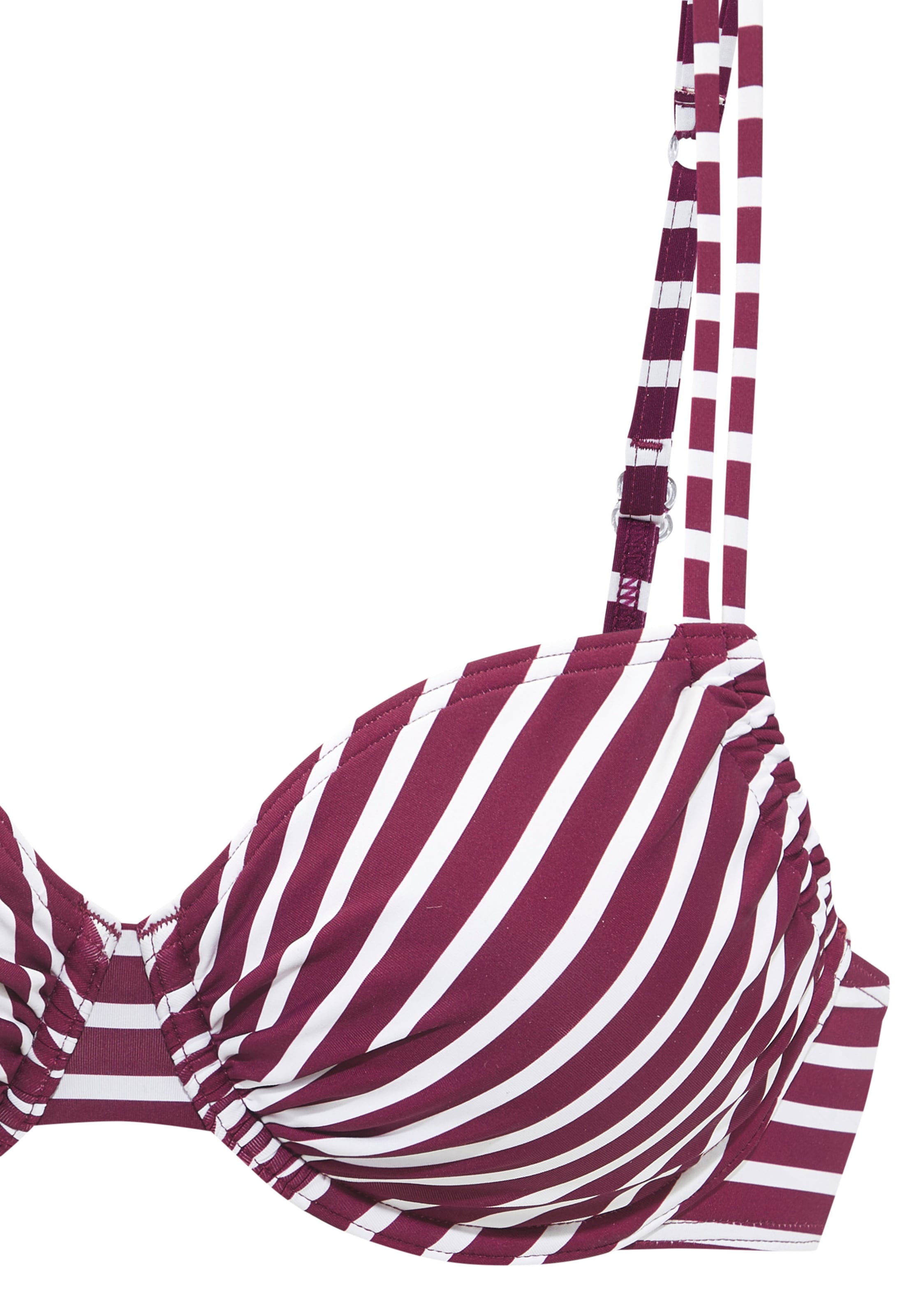 VENICE BEACH Balconette Bikini Top in Red