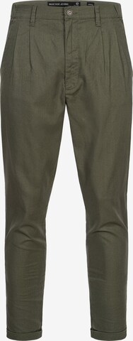 Regular Pantalon chino ' Cunningham ' INDICODE JEANS en vert : devant