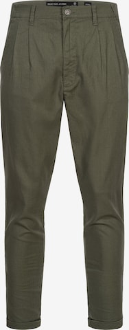 INDICODE JEANS Regular Chino Pants ' Cunningham ' in Green: front