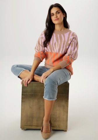 Aniston SELECTED Pullover in Braun