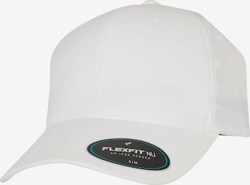 Cappello da baseball di Flexfit in bianco: frontale