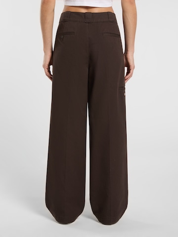 Wide Leg Pantalon chino DICKIES en marron
