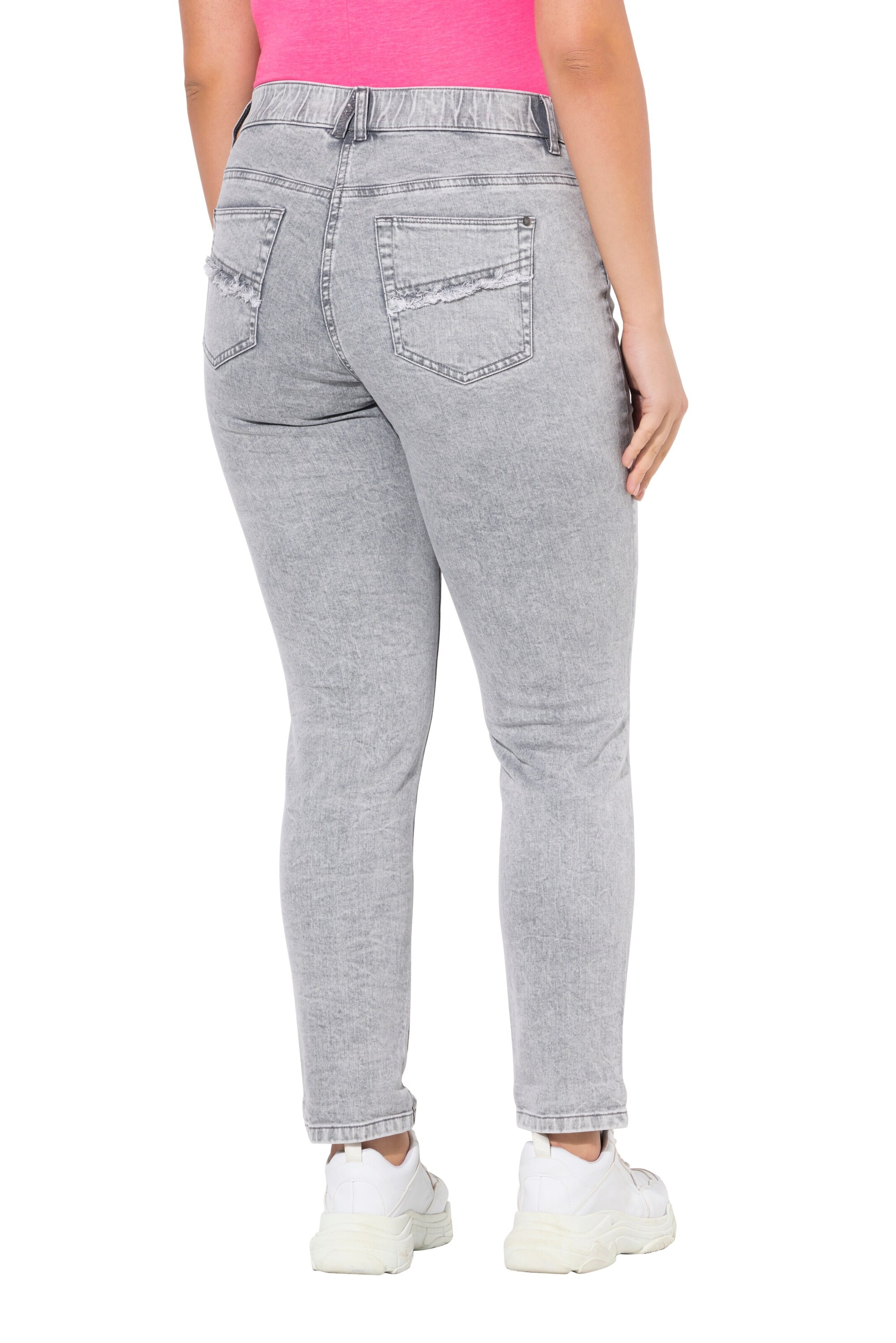 Ulla Popken Slimfit Jeans in Grijs