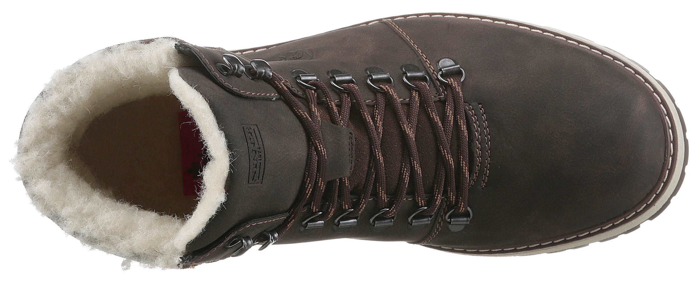 Rieker Lace-Up Boots in Brown