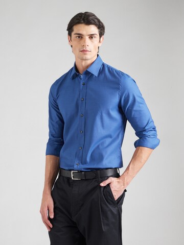 Michael Kors Slim Fit Hemd in Blau: Vorderseite