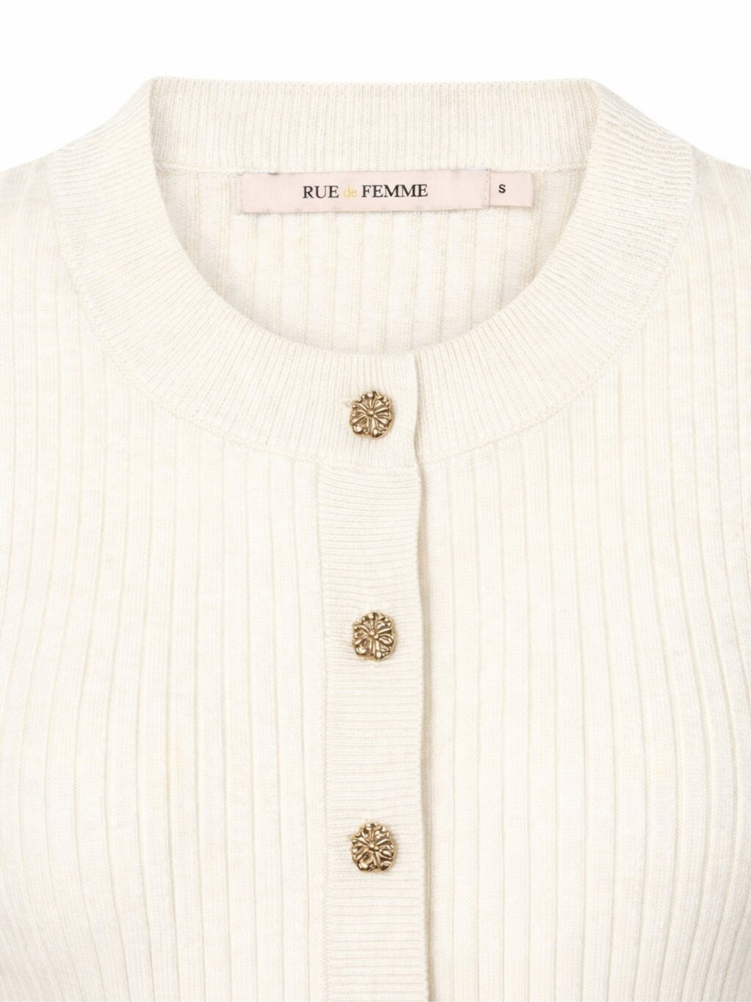 RUE de FEMME Gebreid vest ' 7493RDFLope ' in Wit