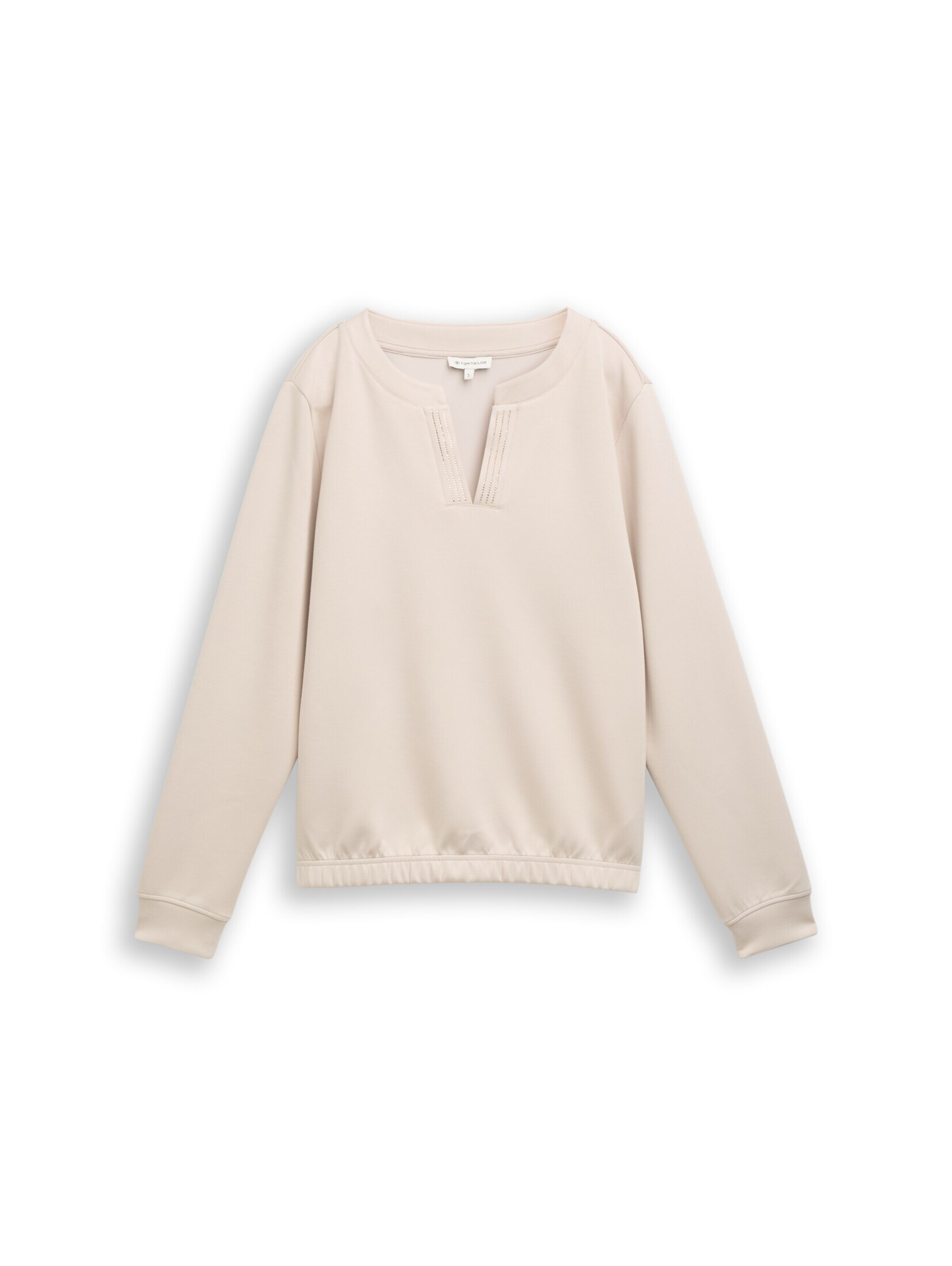 TOM TAILOR Sweatshirt in Beige: Vorderseite