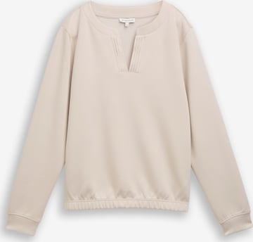 TOM TAILOR Sweatshirt in Braun: Vorderseite