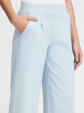 Wide leg Pantaloni con pieghe 'IHKate' di ICHI in blu
