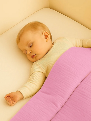 PAPATE - Manta para bebé en rosa