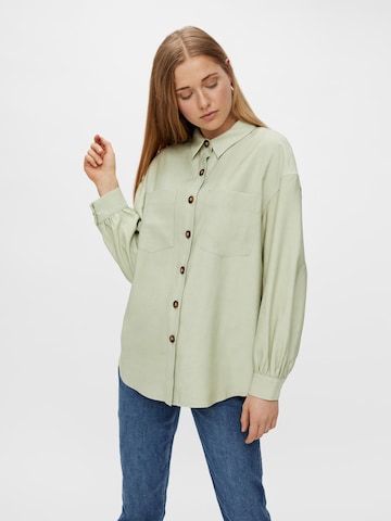 PIECES Blouse 'Elli' in Green: front