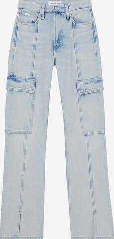 Calvin Klein Jeans Bootcut Cargofarkut värissä sininen: edessä