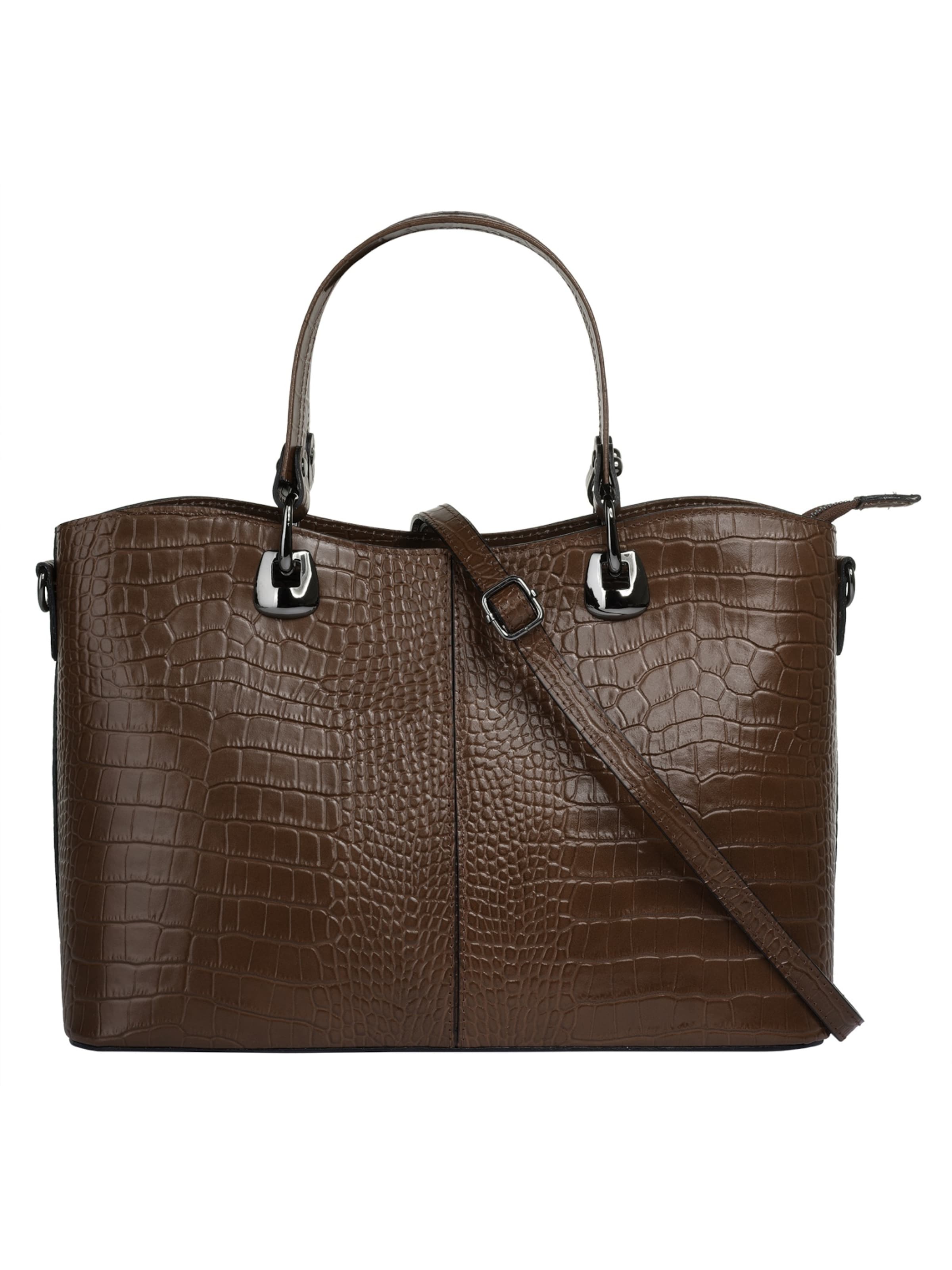 Cluty Handbag in Brown: front