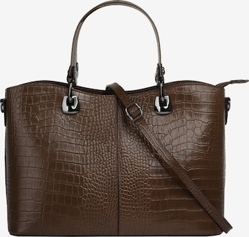 Cluty Handtasche in Braun: Vorderseite
