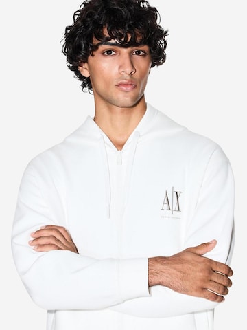 ARMANI EXCHANGE Sweat jacket in White