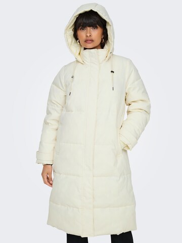 Manteau d’hiver 'ONLIRENE' ONLY en blanc : devant