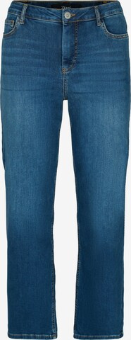 Zizzi Regular Jeans 'GEMMA' in Blauw: voorkant