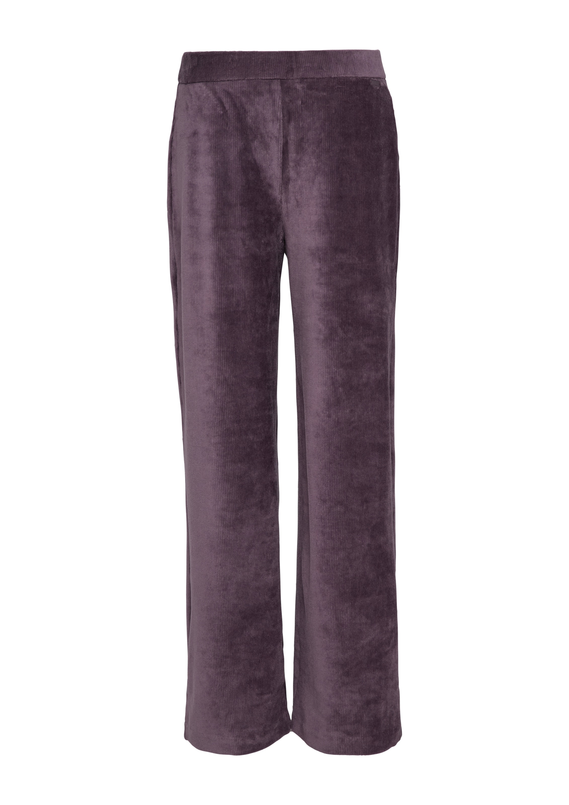 QS Wide Leg Hose in Lila: Vorderseite