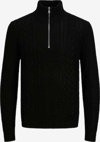 JACK & JONES Sweater 'JJCraig' in Black: front