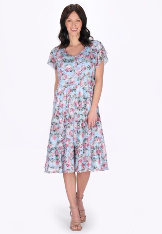 Usha Jurk in Blauw: voorkant