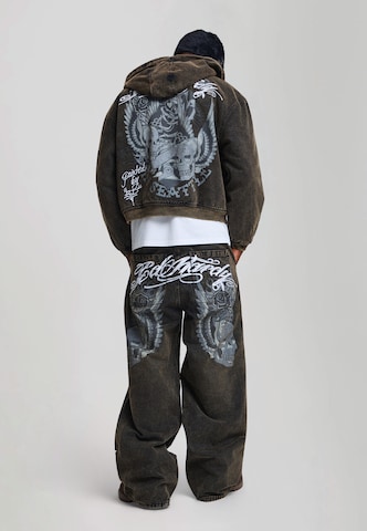 juoda Ed Hardy Plačios klešnės Kelnės: galas