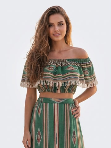 Miss June - Blusa 'Caracas' en verde