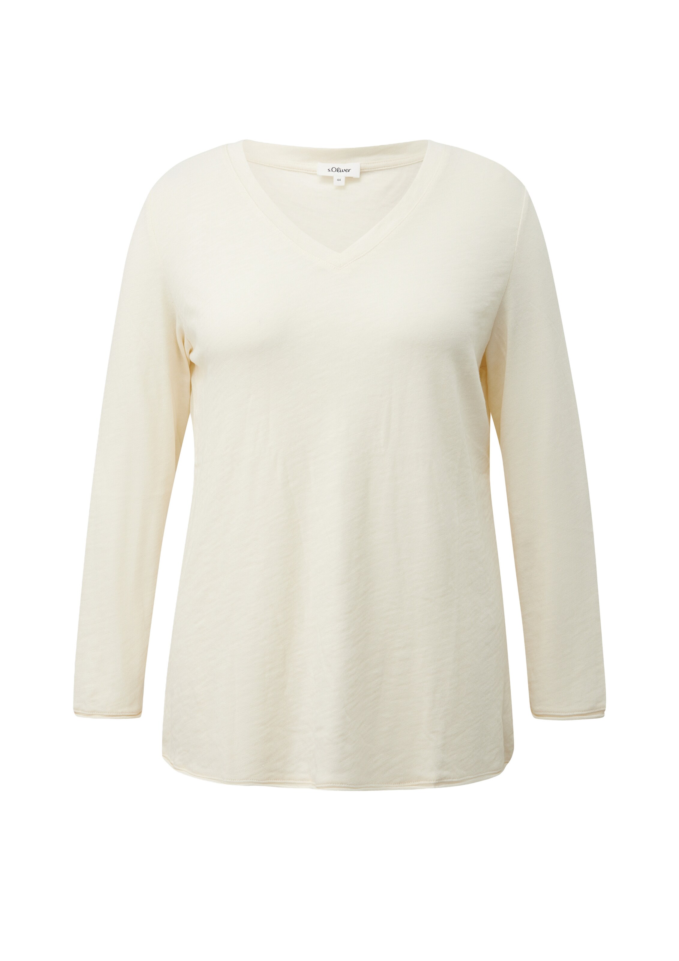 T-shirt s.Oliver CURVE en beige : devant