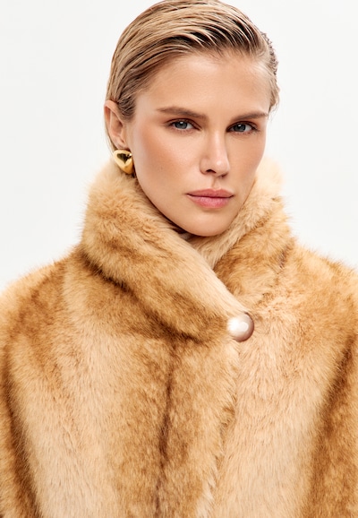 CESARE GASPARI Wintermantel in S in de kleur Camel, Productweergave
