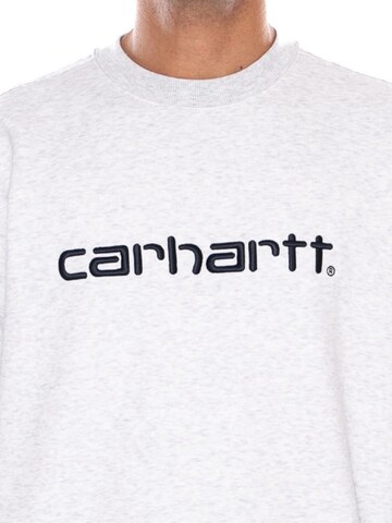 Carhartt WIP Sweatshirt 'CARHARTT SWEAT ASH HEATHER / GRAPHITE' in Grijs
